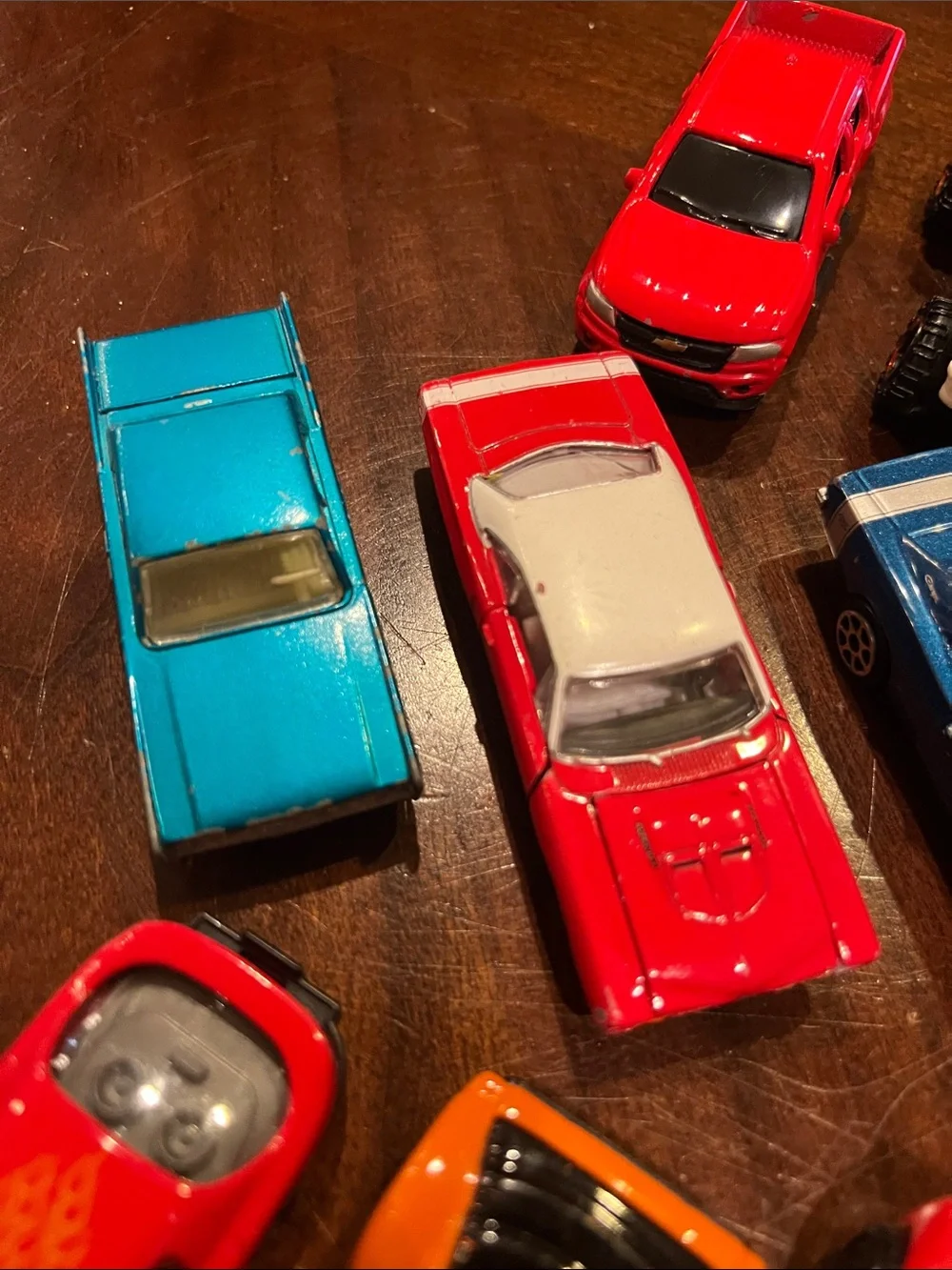 Assorted Kids Toy Car Set – Red, Orange, Blue, Yellow, Black, Silver